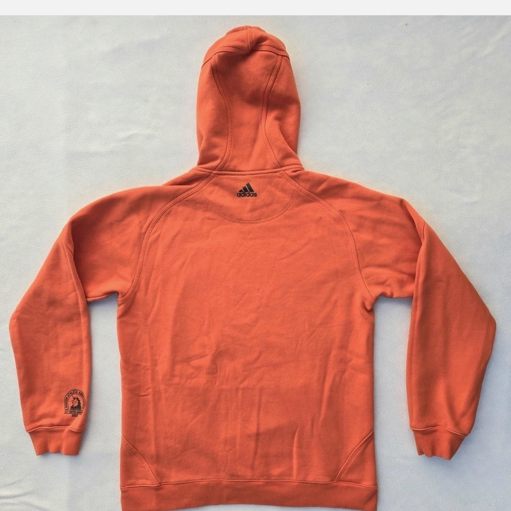 EUC Boston Marathon 2012 Adidas Orange Hoodie Sz Mens Med (Unisex) - Picture 7 of 13
